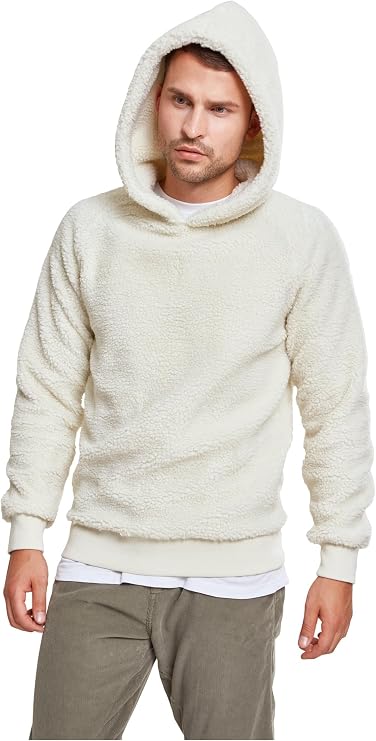 Urban Classics Men's Tb2404-sherpa Hoody Hooded Sweatshirt (pack of 1)