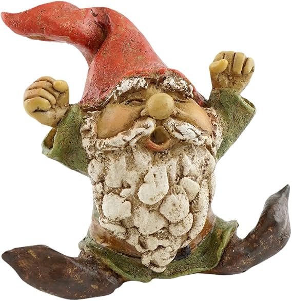 Top Collection Miniature Fairy Garden and Terrarium Garden Gnome Yawning Statue