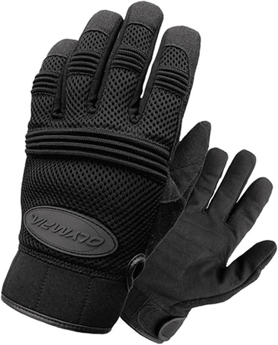 Olympia 760 Air Force Gel Motorcycle Sport Gloves (Black, Medium)