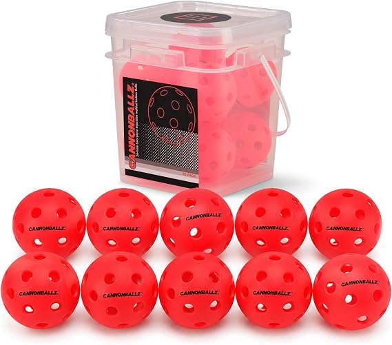 Cannonballz 26-Hole Indoor Pickleballs, USA Pickleball Approved