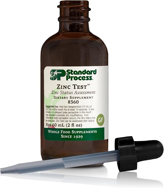 Standard Process Zinc Test, Zinc Status Assessment Supplement, 2 fl oz