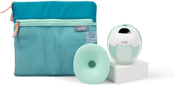 Motif Medical Aura Glow Hands-Free Hospital Grade Breast Pump w/Nighlight | Wireless Hospital Grade Pump - Built-In Nightlight Feature - Includes Wet-Dry Bag