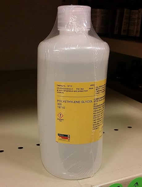 Polyethylene Glycol PEG 300 Viscous Liquid, 450ml