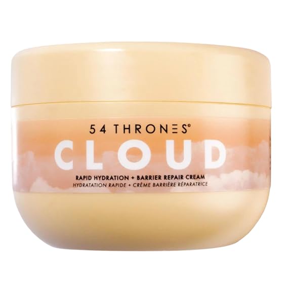 54 Thrones Daily Moisturizing Body Cream Lotion, Barrier Repair Cloud Cream, African Shea Butter Skin Care, Ugandan Vanilla & Ethiopian Honey