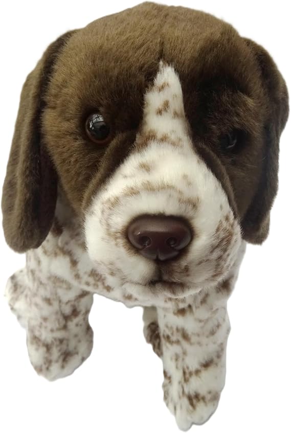 German Short Haired Pointer 12" Plush Toy Dog Plushie Can Be Personalized & Customized With An Engraved Tag, Collar and Stunning Gift Wrap