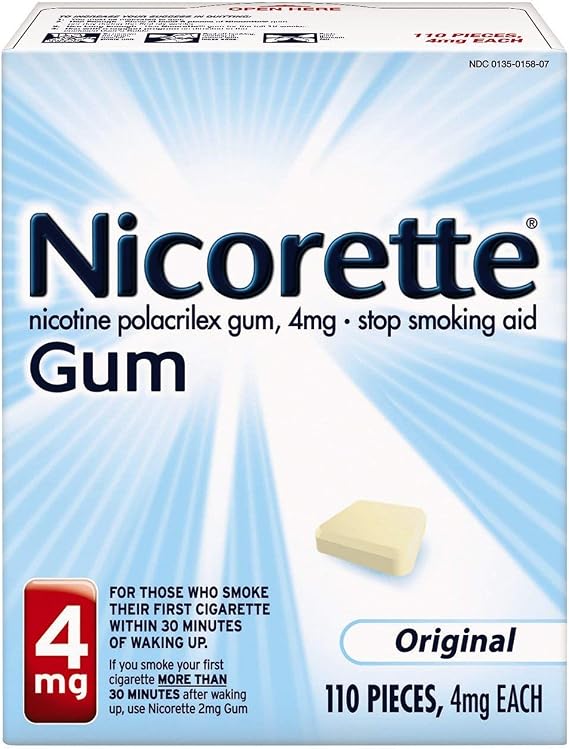 Nicorette Gum Original 4 Mg Kit Size 110 Count