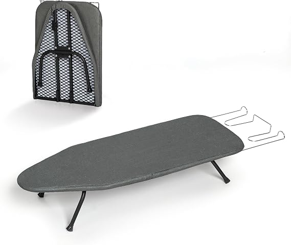 Small Ironing Board Tabletop, RAINHOL Black 31"x12" Foldable Iron Board
