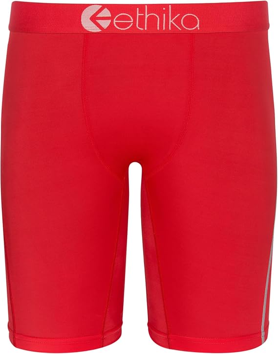 Ethika Men's Staple Boxer Brief, 4-Way Stretch with Signature Waistband, No