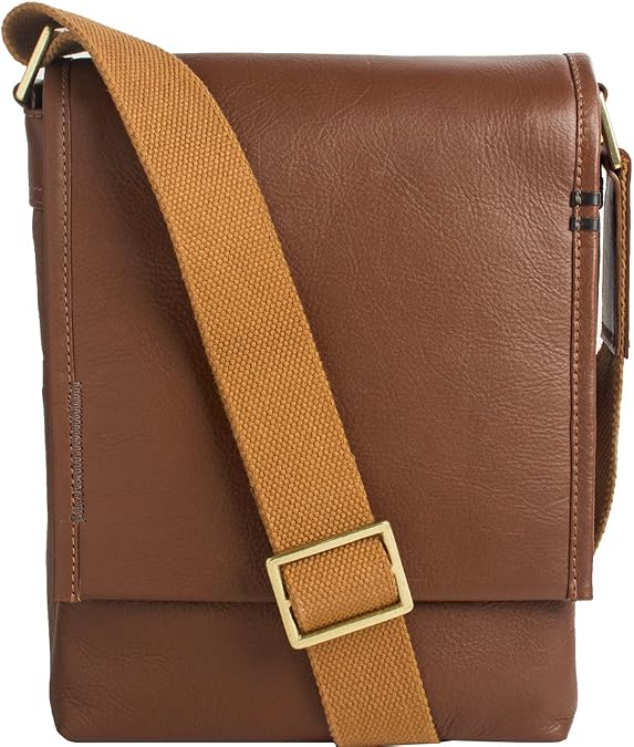 Hidesign Seattle Unisex Compatible Leather Crossbody Bag