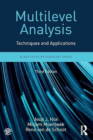 Multilevel Analysis (Quantitative Methodology Series)