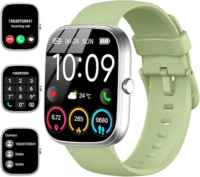 Smart Watch, 2025 HD 1.91 Smartwatch for Men WomenAnswerMake Call, 112 Sports Modes Fitness Activity Tracker, CaloriesHeart RateSleep Monitor, IP68 Waterproof Step Counter for Android iOS