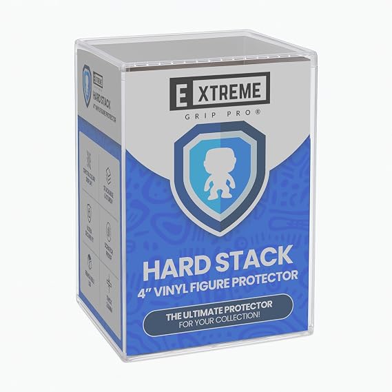 Hard Stack Protector Case For 4" Funko Pop Figures – 2MM Rigid PET Display Box – Clear, Dustproof, UV-Resistant, Stackable, Scratch-Resistant – For Funko Pop Vinyl Collectibles (2 Pack)