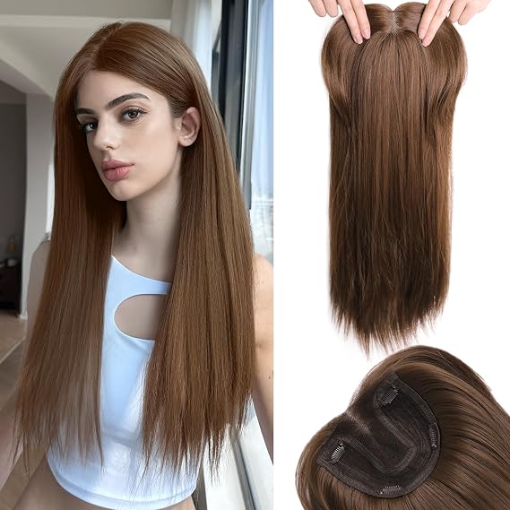 Toppers Hair Pieces for Women Long Straight Top Hair Pieces 24Inch