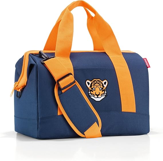 reisenthel Allrounder M Medium Kids, Versatile 6-Pocket Padded Duffel, Tiger Navy