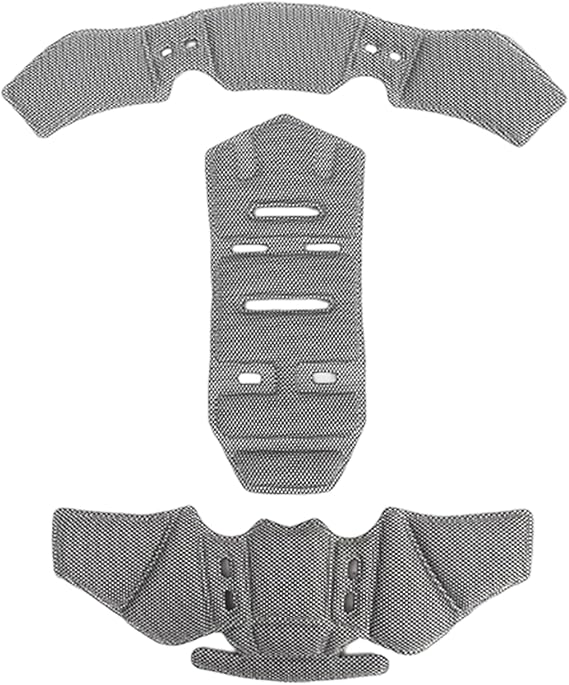 Motorcycle Helmet Liner Replacement for Caberg Duke 2013-2017, Breathable Washable Inner Padding, Comfortable Helmet Interior Cushion Helmet Padding Insert,B Grey