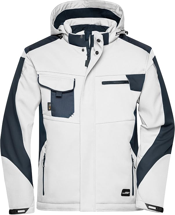 James & Nicholson Workwear Winter Softshell Jacket - Highly Functional Softshell Jacket with Warm Lining