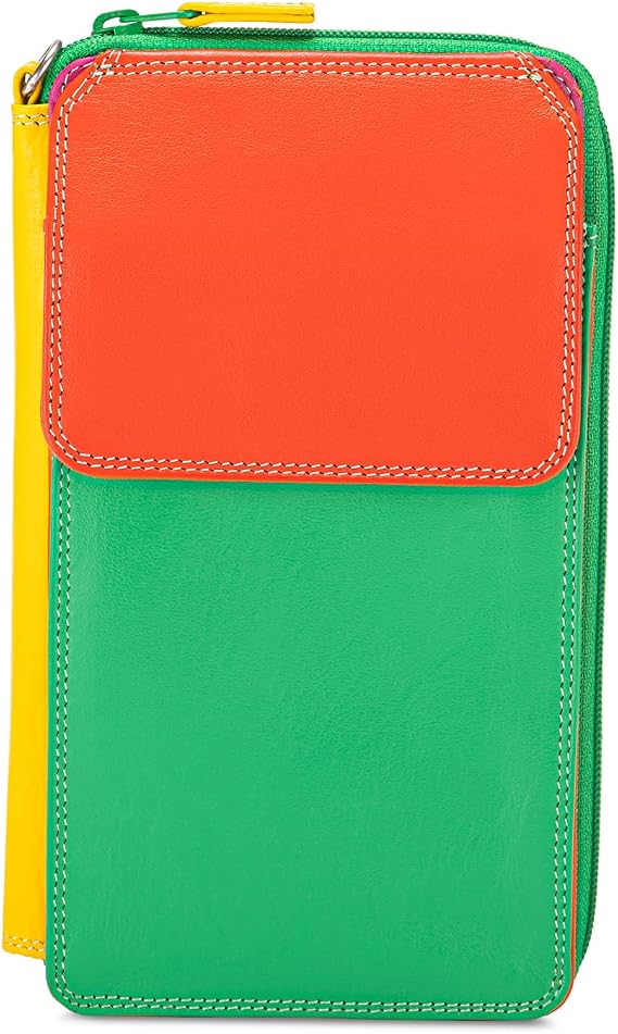 mywalit Zip Round Multi Purse with Shoulder Strap