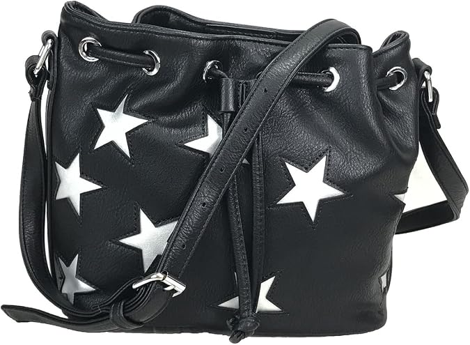 Medium Star Drawstring Bucket Shoulder Bag