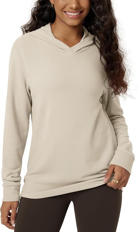 ODODOS Women's Stretch Fleece Hoodies Ultra-Soft Cozy Warm Pullover Long Sleeve Top Hooded Sweatshirts