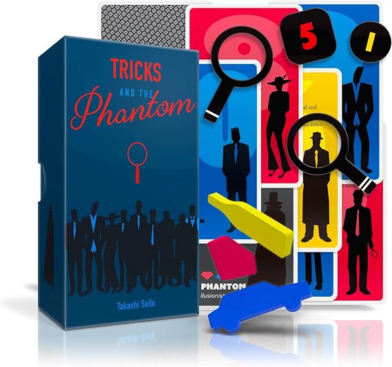 Tricks and the Phantom, Strategy Deduction Card Game, 24 Players, Ages 9+