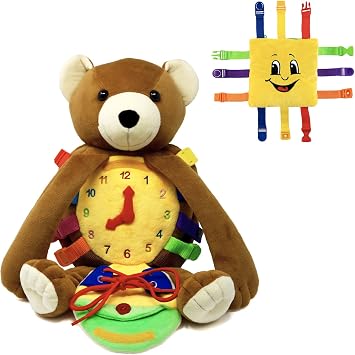 Buckle Toys - Billy Bear Backpack and Bongo Square Bundle