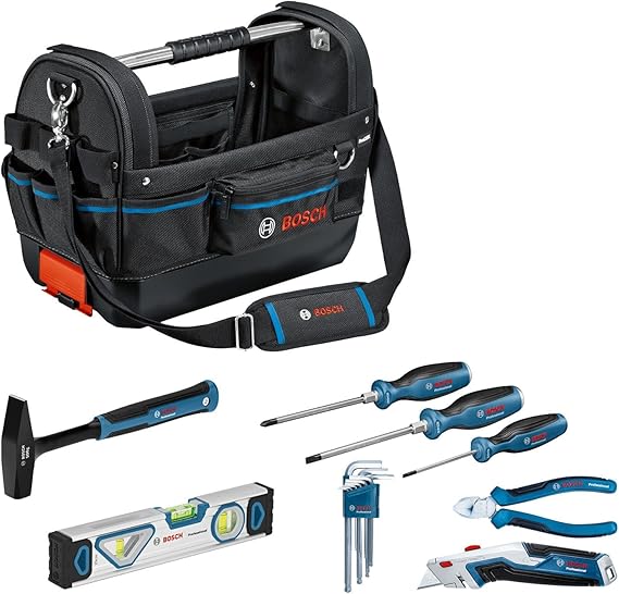 Bosch Professional Hand Tool Set 8 Pieces + GWT 20 Bags