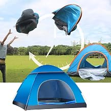 2 Person Instant Pop Up Lightweight Camping Tent Outdoor Easy Setup Automatic Family Travel Tent Portable Backpacking Waterproof Windproof UV Sun Shelter Tent Blue