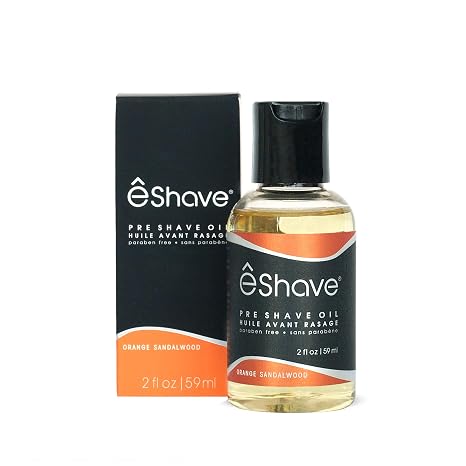 eShave Pre Shave oil for men- protects from shaving irritation and razor burn- for smoothest shave and silky skin- All Natural Shaving oil 2 oz
