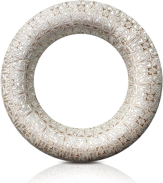 Singing Bowl Cushion 8 Inch for Crystal & Tibetan Singing Bowls, Crystal Bowl Cushions Rings for Meditation, Sound Healing and Sound Bowls Accessories(Silver,8 Inch)
