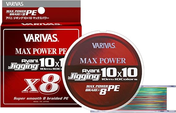 VARIVAS 8-Strand PE Line, Avani Jigging, 10 x 10, Max Power PE X8