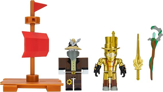 Roblox ROB0686 Action Collection: Build a Boat for Treasure by Chillz Studios: Swashbuckling Seafarers [Includes Exclusive Virtual Item], Multi