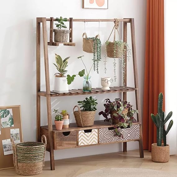 Metal Planter Stands for Indoor Plants for Patio Tall Outdoor Plant Stands Plant Holders Indoor Stand for Multiple Plants Plant Stand Indoor Flower Stand for Living Room Balcony and Garden