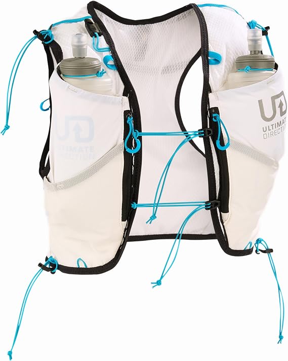 Ultimate Direction Race Vest 6L | 6 Liter Capacity Hydration for Trail Running, Racing & Marathons Includes 2 Soft Flasks