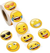 Emoji Stickers for Kids Emotion Sticker Roll for Party Favors 500Pcs