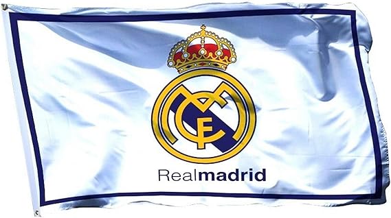 omlopp Real Madrid Flag Banner 3x5 feet Soccer Durable Indoor or Outdoor
