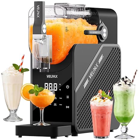 Slushie Machine 88 oz, 7-in-1 Slushy Machine for Home, Professional Frozen Drink Maker with LED Display, Auto-Clean, No Ice Needed, for Frozen Drinks & Desserts, for Home & Parties