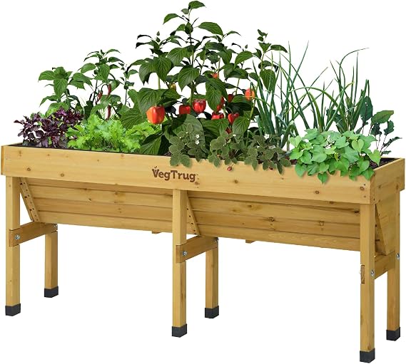 VegTrug® Wall Hugger 1.8m raised bed planter, Natural