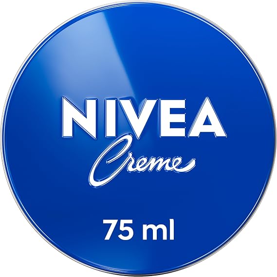 NIVEA Creme Tin (75ml), Moisturising Cream Provides Intensive Protective Care for Soft and Supple Skin, Ideal for Daily Use as a Face, Hand, or Body Cream