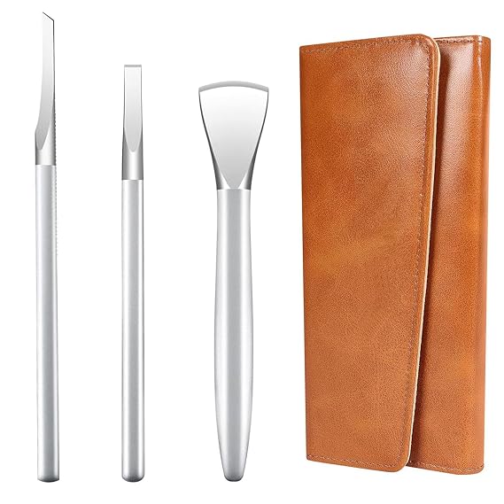 Ingrown Toenail Removal Kit, Pedicure Tools Kit Professional Knife Set Stainless Steel Ingrown Toenail Tool Foot Care Tools Nail Cuticle Remover (3 Pcs Set)