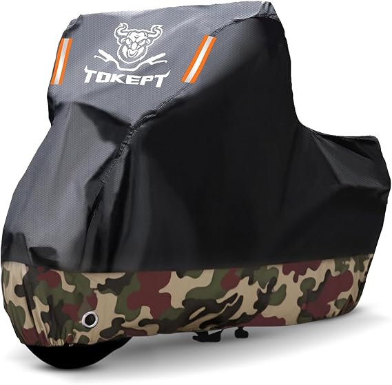 Motorcycle Cover for Harley Davidson, Fits up to 86", Camo