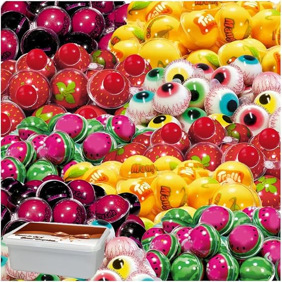Trol Variety Flavour Splash 3D Candy 20g – Strawberry, Mango, Cherry, Watermelon & Pop Eyes Flavorbomb Gummy Treats (35 x Candy, Random Mixed Sweet)