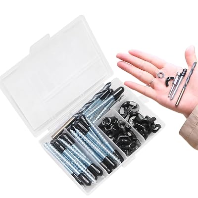 25 Sets M6 x 2-14 Wood or Brick Wall Hurricane Anchor Kit 1 Drill Bit and 1 Drive Tool