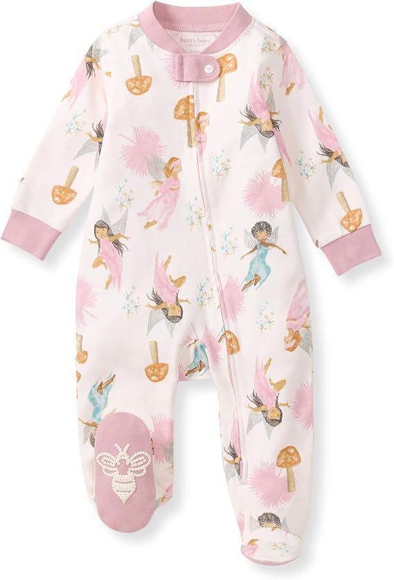 Burt's Bees Baby Boys Footless Pajamas, Sleep and Play Loose Fit, 100% Organic Cotton Soft One-piece PJs, Sizes NB to 6-9 Months