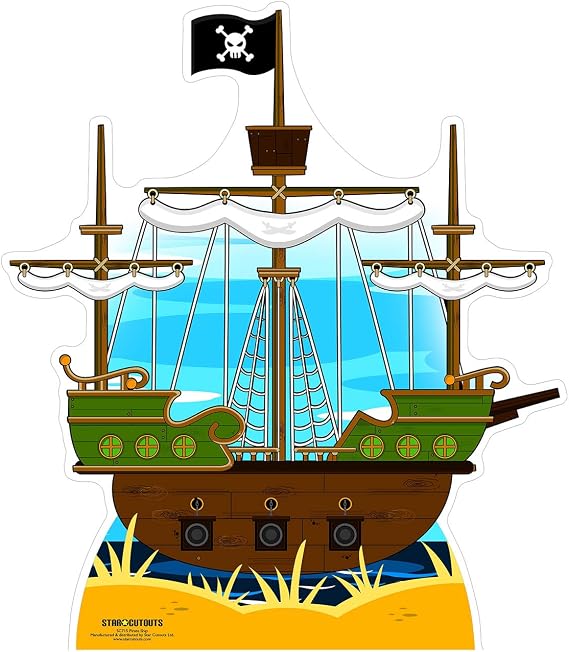 SC715 Pirate ship Cardboard Cutout Standup