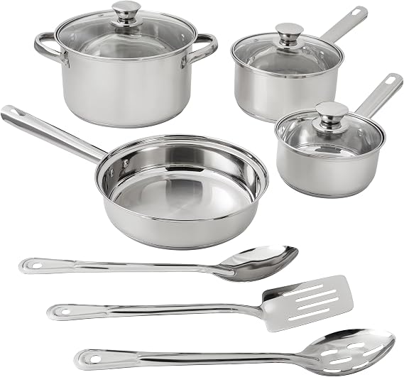 Stainless Steel 10Pc Cookware set