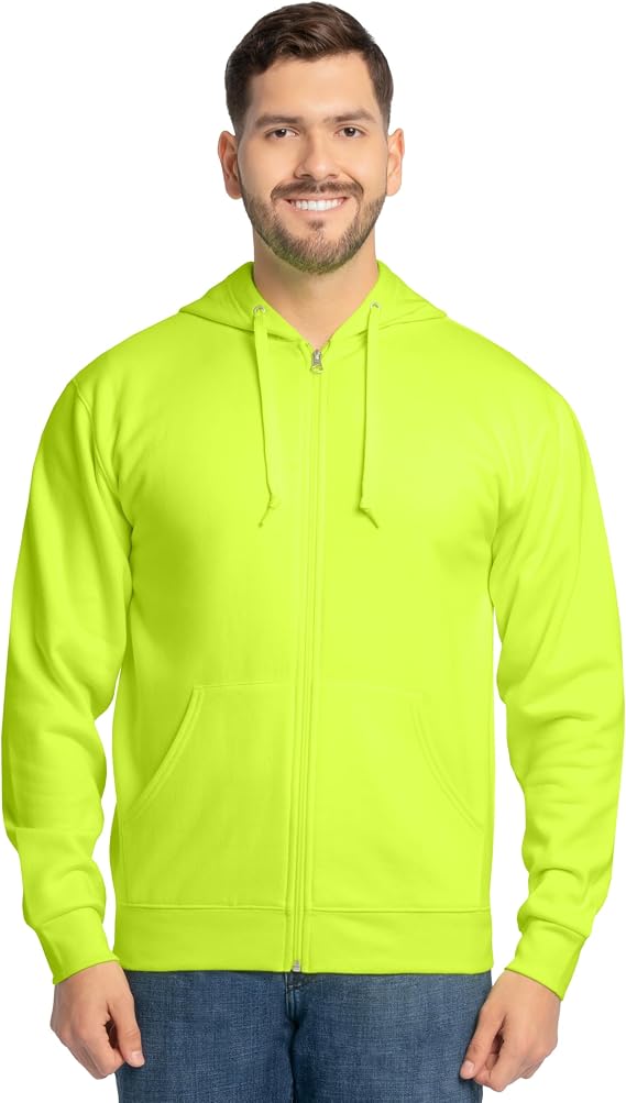 Fruit of the Loom Eversoft Fleece Full Zip Hoodie Sweatshirt