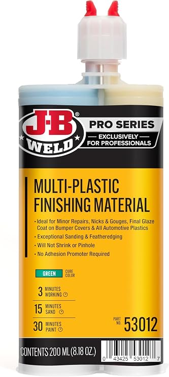 J-B Weld Multi-Plastic Finishing Material - 200ml - 2 Mixers Included
