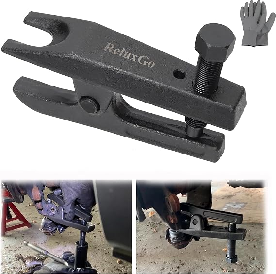 ReluxGo Universal Ball Joint Separator Tool Adjusts from 1-1/2"to 1-7/8", Remover Tool Compatible with Separating Arms, Tie Rods, and Ball Joints on Cars, Trucks, ATVs