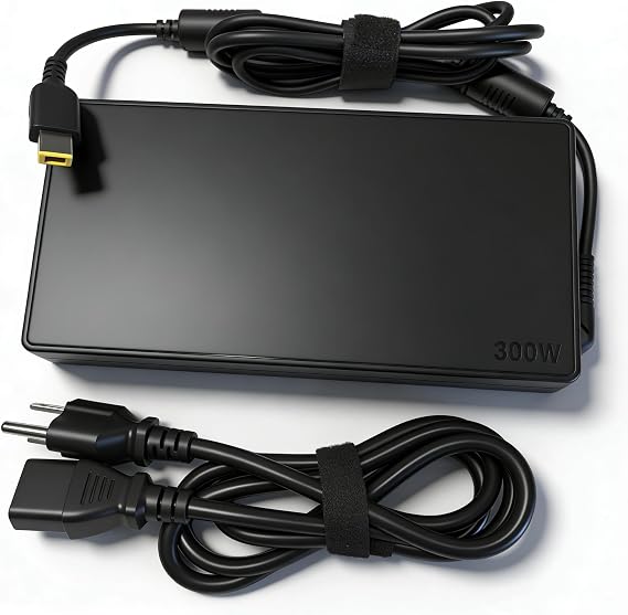 300W 20V 15A Laptop Charger Compatible with Lenovo Legion 5 5i 5P 7 7i pro 15 16 17 ThinkPad R7000P R9000P R9000K Y9000K Y9000X ADL300SDC3A GX21F23045 SA10R16956 AC Power Adapter Supply Cord