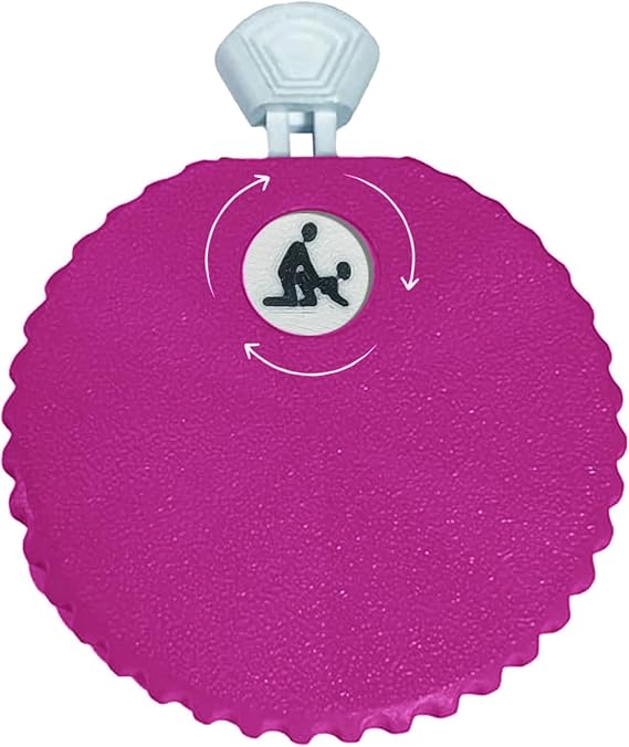 Date Night Decision Dice, Mechanical Spinning Wheel Dice, Date Idea Generator, 6 Options, 3x3.5 Inches Smooth Spinning, Portable Valentine's Gift(Violet)